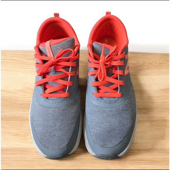 New Balance 715 Tennis Shoes Running Cross Training Grey orange Woman's Sz 10 - Picture 2 of 5